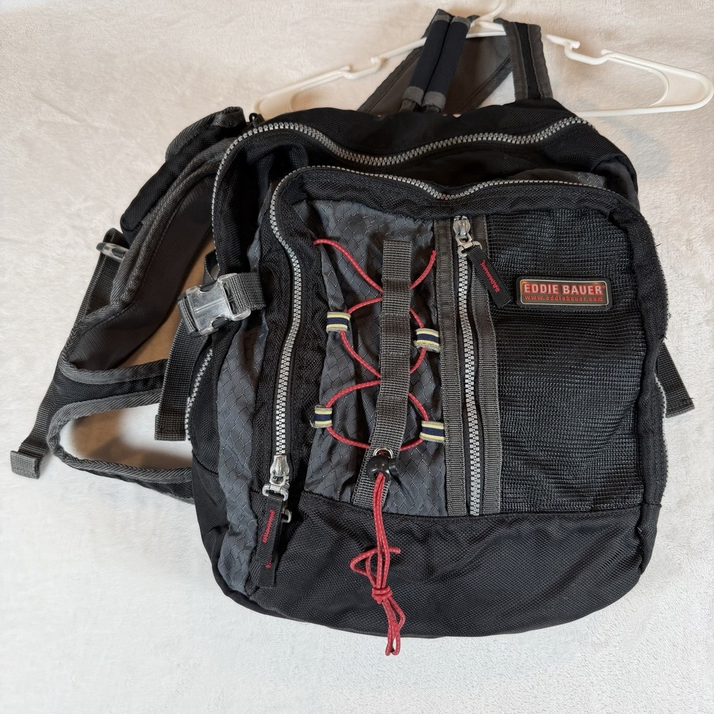 Vintage Black Eddie Bauer Backpack Daypack